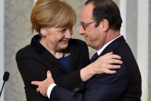 François Hollande et Angela Merkel
